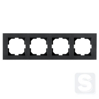 Рамка на 4 посади горизверт. монтаж Arvia Electric KAREN Димчастий (20 04 2000 024)